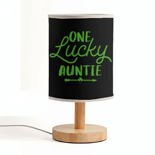 One Lucky Auntie St Patrick'S Day Irish Lucky Aunt Fabric Lamps