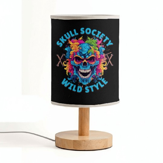 Skull society wild style Fabric Lamps
