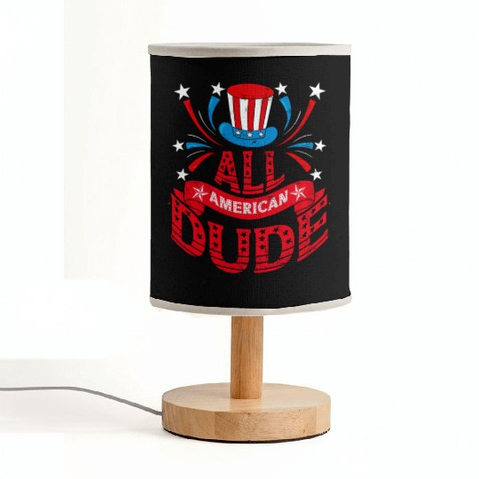 All American Dude American Pride US Patriot Fabric Lamps