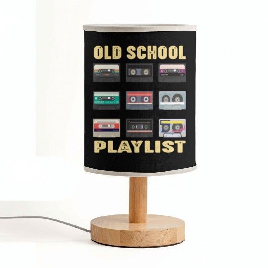 Old School Playlist Retro 80s 90s Music Party Fabric Lamps
