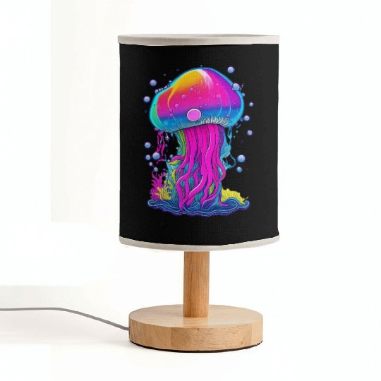 Vibrant Jellyfish Colorful Fabric Lamps