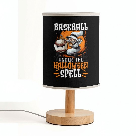 Baseball Halloween Trick Or Treat Baseball Player Fabric Lamps