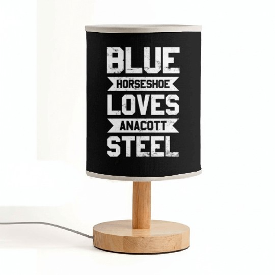 Blue Horseshoe Loves Anacott Steel Fabric Lamps