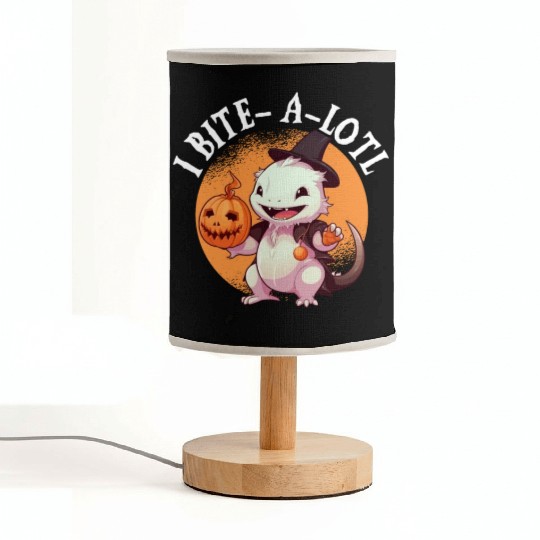 Axolotl Halloween Trick Or Treat Amphibian Axolotl Fabric Lamps