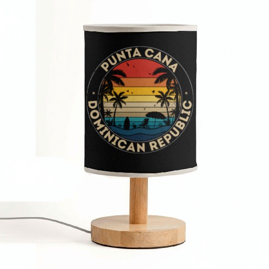 Punta Cana Dominican Republic Reminder Fabric Lamps