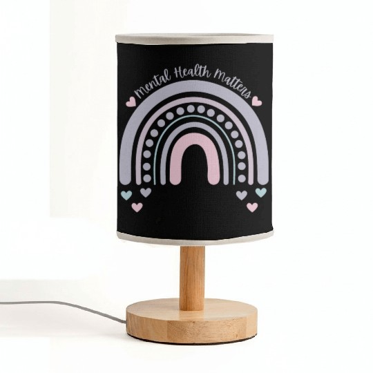 Mental Health Matters | Rainbow French Gray Fabric Lamps
