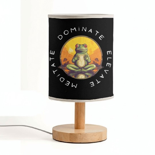 Yoga Meditation Meditate and Elevate Fabric Lamps