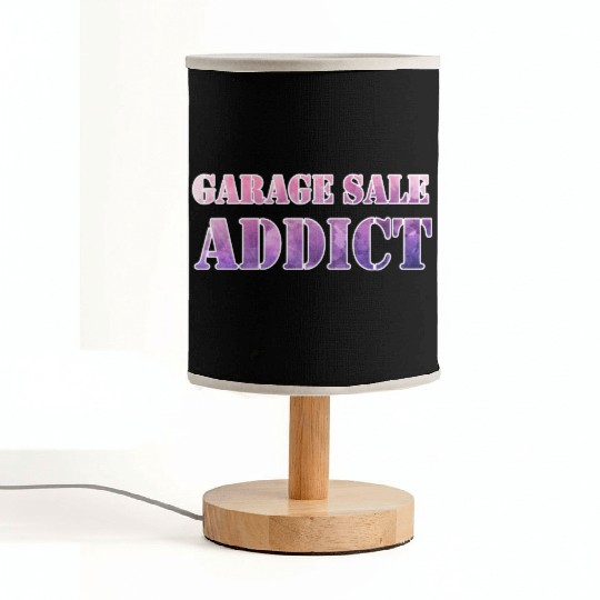 Garage Sale Addict pink purple watercolor Fabric Lamps