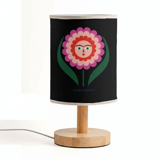 Frida Kahlo Colorful Flower Feminist Mexican Fabric Lamps
