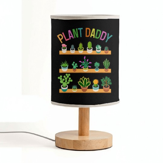 Plant Daddy Succulents Dad Gardener Gardening Fabric Lamps