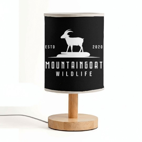 Mountain Goat Nature Wild Animals Mountain Animals Fabric Lamps
