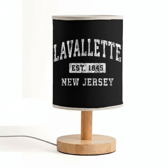 Lavallette New Jersey Nj Established Sports Fabric Lamps