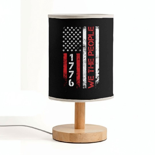 We the people 1776 Independence Day US Patriots Fabric Lamps