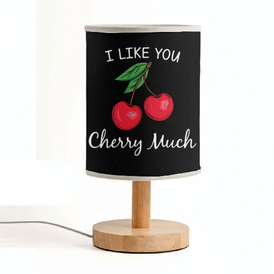 I Like You Cherry Much Fabric Lamps