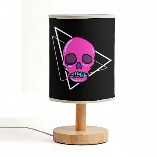 Dead Inside Skull Artist Gift Fabric Lamps
