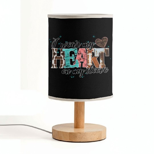 I Wear My Heart On My Sleeve Fabric Lamps
