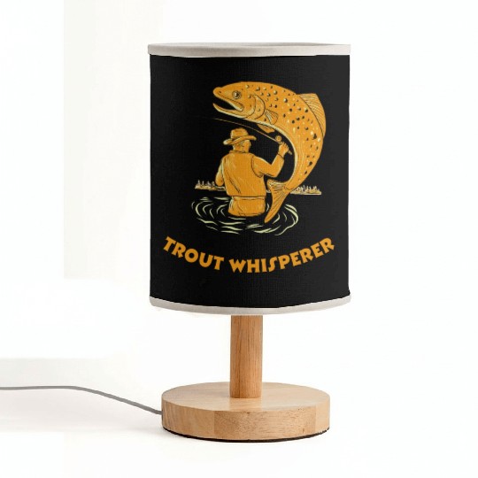 Trout Whisperer Fabric Lamps