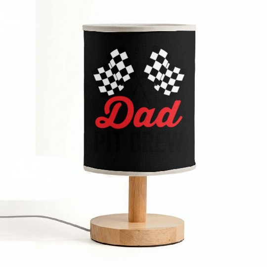 Dad Pit Crew for Racing Party Costume Fabric Lamps