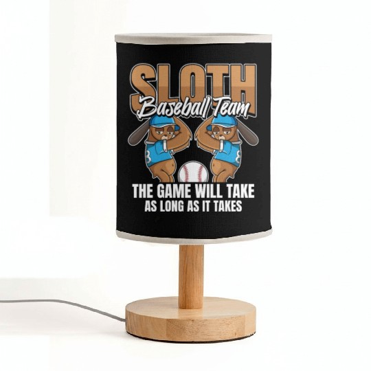 Sloth Team Sloth Baseball Fabric Lamps