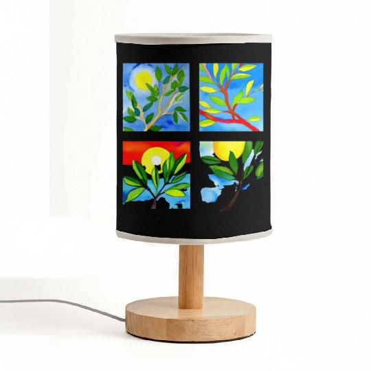 Laughing Olive Branch - Sustainable Harmony Fabric Lamps