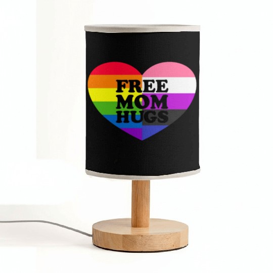 Free Mom Hugs Gay Pride Genderfluid Flag Fabric Lamps