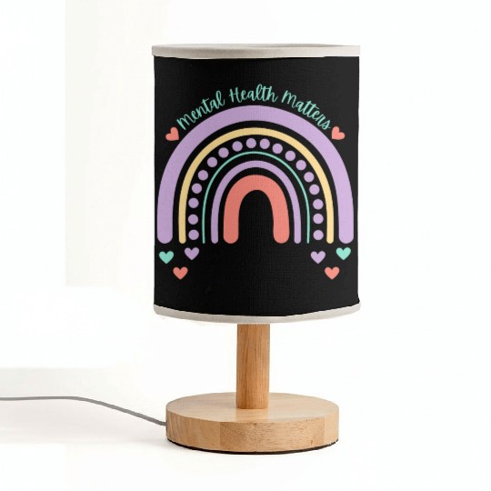 Mental Health Matters | Rainbow Peach Candy Fabric Lamps