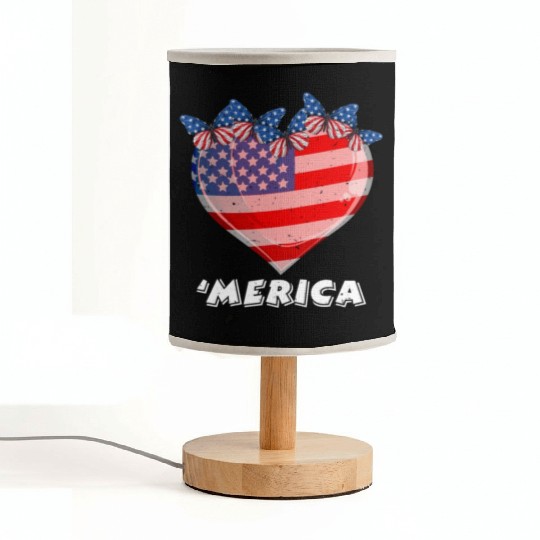 Patriotism Merica Pride US Patriots USA Fan Fabric Lamps