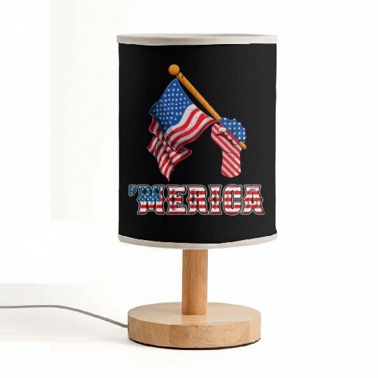 Patriotism Merica Pride US Patriots USA Fan Fabric Lamps