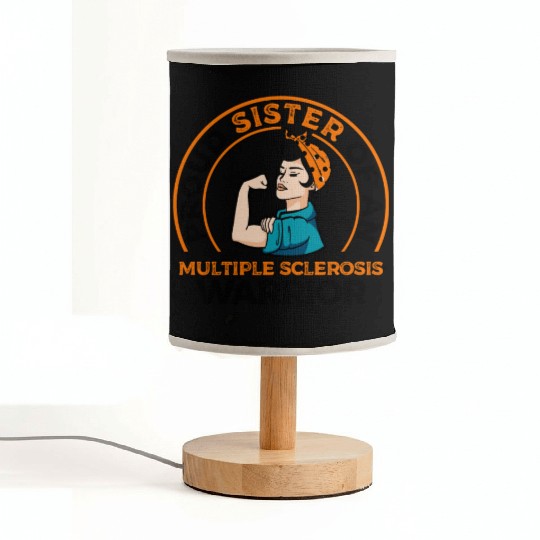 Proud Sister Of An Multiple Sclerosis Awareness Fabric Lamps