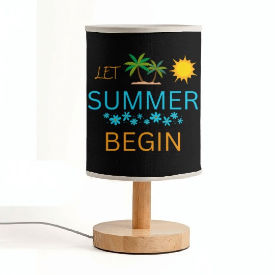 Let Summer Begin Fabric Lamps