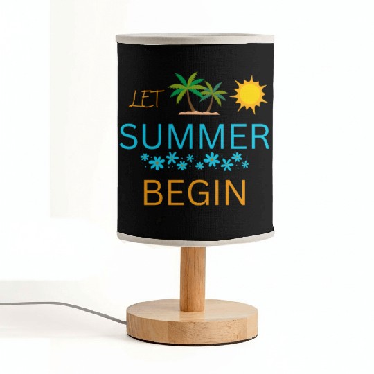 Let Summer Begin Fabric Lamps