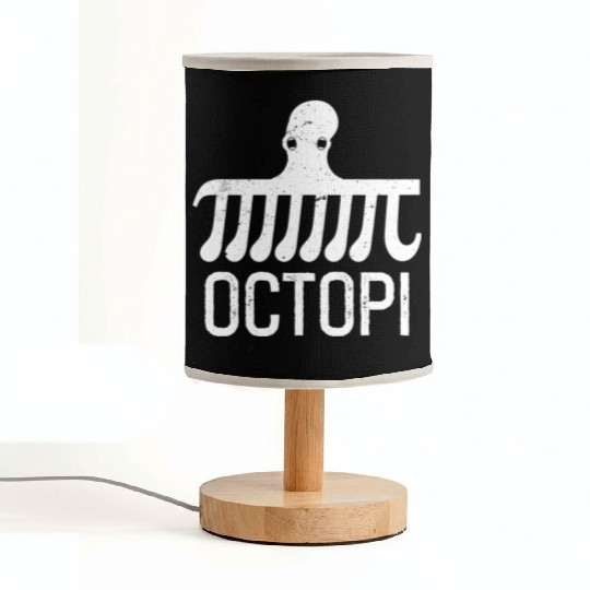 Funny Pi Day Octopi Nerd Geek Science Math Fabric Lamps
