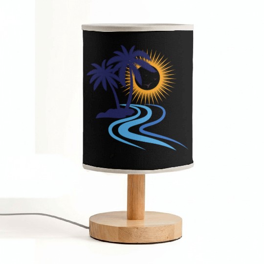 Summer - palm tree Fabric Lamps
