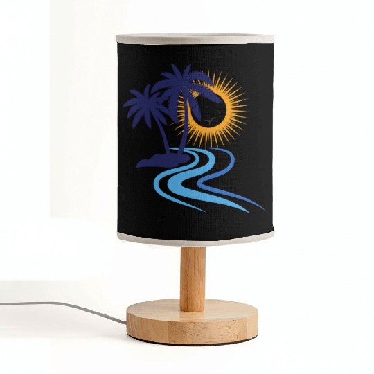 Summer - palm tree Fabric Lamps