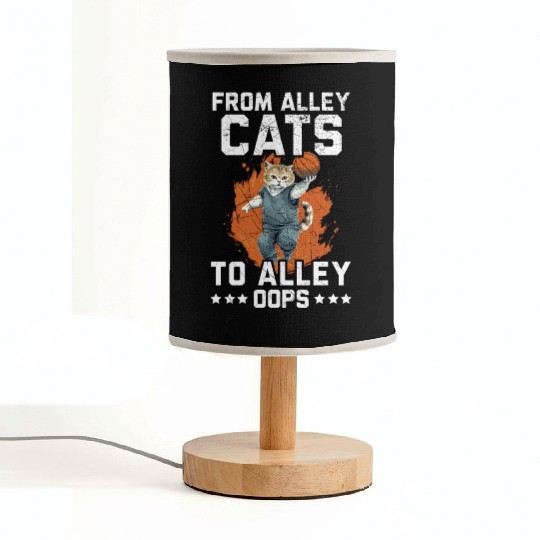 Basketball Cat Basketball Player I Love Basketball Fabric Lamps