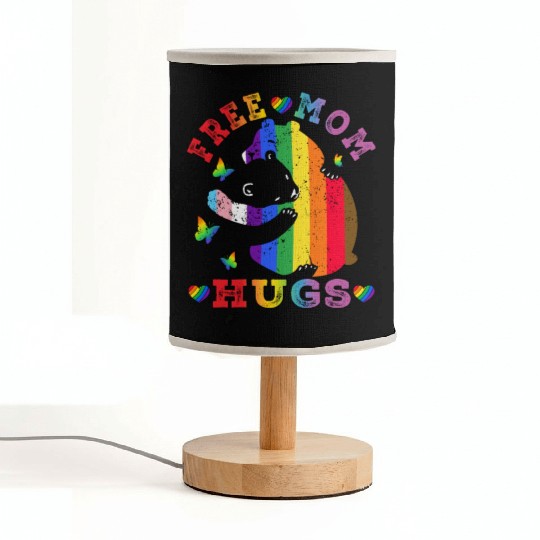 Gay LGBT Pride Mama Bear For Women Free Mom Hugs Fabric Lamps