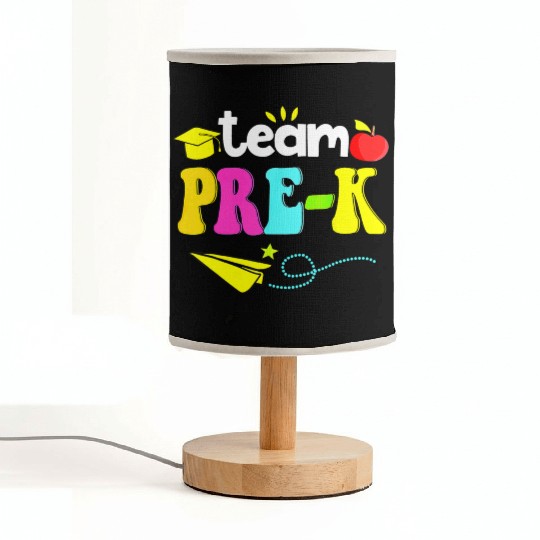 Happy Back To School Team Pre K Preschool Teacher Fabric Lamps