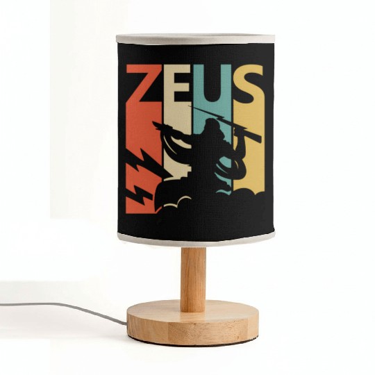 Zeus God Of Thunder - Greek Mythology Fabric Lamps