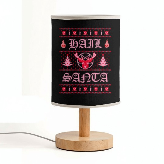 Hail Santa Ugly Pentagram Pastel Goth Fabric Lamps