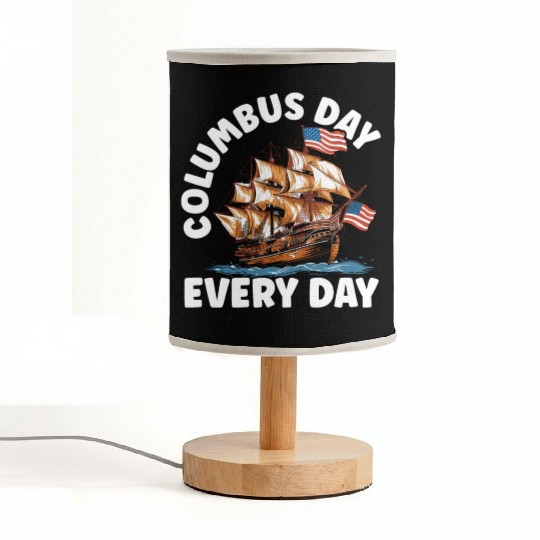 Christopher Columbus Italian American Columbus Day Fabric Lamps