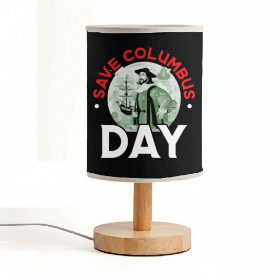 Christopher Columbus Italian American Columbus Day Fabric Lamps