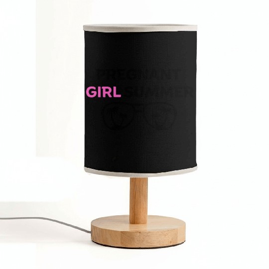 PREGNANT GIRL SUMMER Fabric Lamps