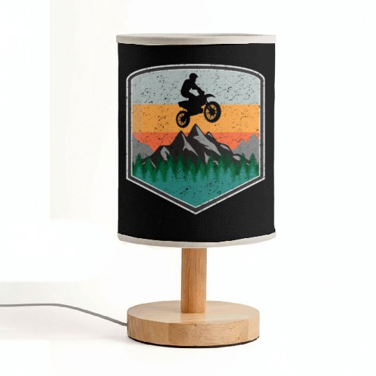 Cool Motocross Nature Design Abcd1 Fabric Lamps