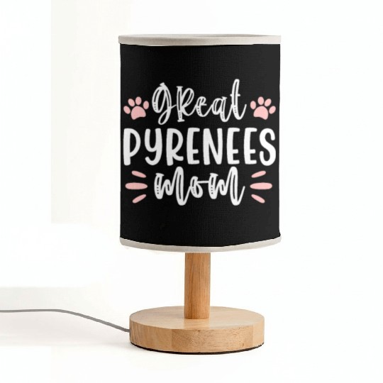 Great Pyrenees Mom Fabric Lamps