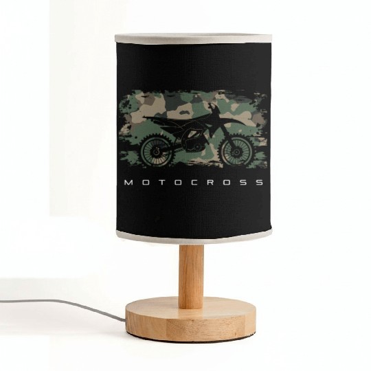 Motocross Dirt Bike Dirt Bike Motocross Fabric Lamps