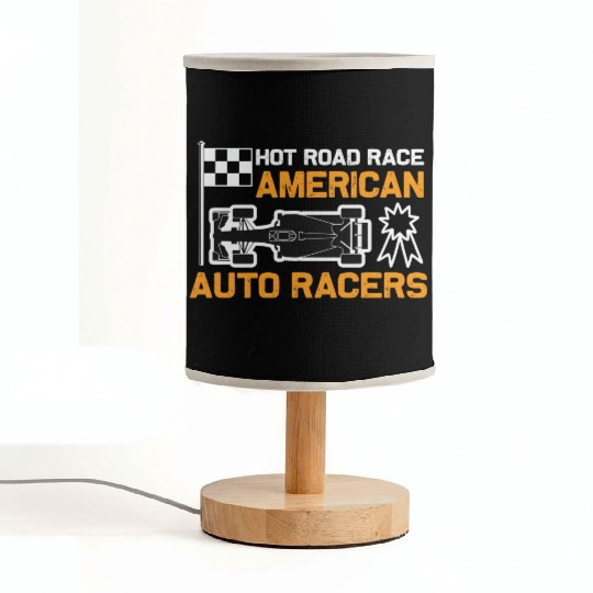 Hot road race american auto racers girl Fabric Lamps
