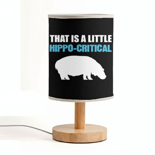 Little Hippo-Critical Zookeeper Or Animal Lover Gi Fabric Lamps
