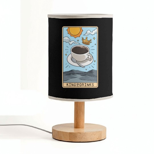Tarot Card Reader Hot Coffee Drinker Caffeine Fabric Lamps