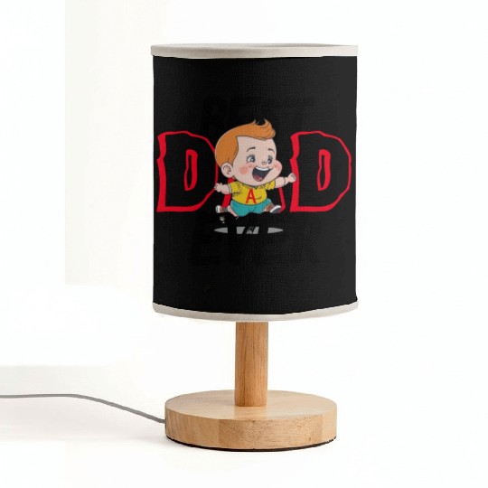 Best dad ever Fabric Lamps