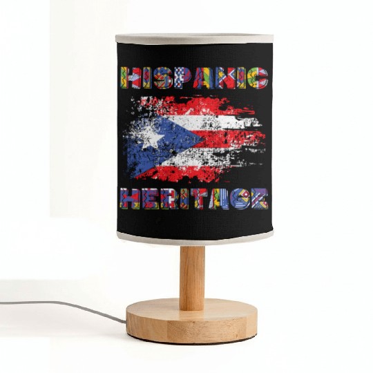 Puerto Rico Hispanic Heritage Month Fabric Lamps